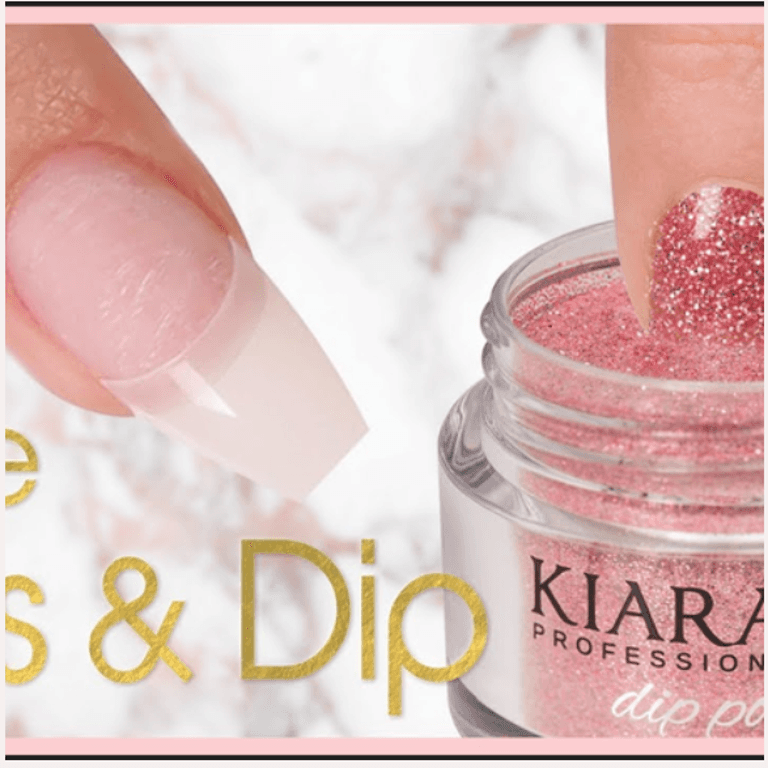 Dip powder full set nail enhancement